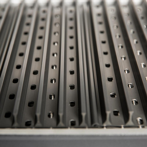GrillGrate® for PK360, stainless steel grilling grate with elongated slats and evenly spaced holes for enhanced grilling performance.