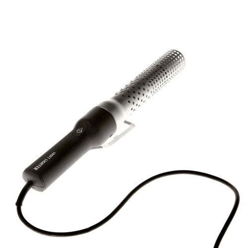 PK Grills Looft Air Lighter 1 - Charcoal Starter, electric charcoal starter with perforated metal tube and black handle with power button.