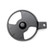 PK Grills PK300 Replacement Radial Vents - Graphite, round black vent with open sections and mounting tab.