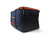 PK Grills PKGO Carrying Bag, Durable black and orange carrying case with multiple zippered compartments for portable grilling equipment.