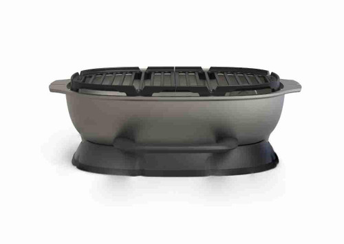 PK Grills PKGO FlipKit Oval Lid Stand, a portable grill lid stand with a sturdy oval design for PK Grills PKGO model.