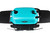 PK Grills The All New Original PK300AF Grill & Smoker - Teal, teal-colored portable grill and smoker with black sides, handle, and footrest.