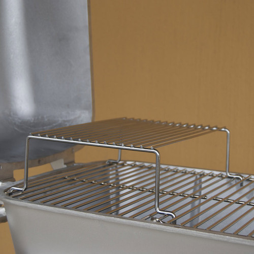 PK Grills The Littlemore Grid for PK Grills, a stainless steel grilling accessory with two-tier design for versatile cooking on a barbecue.
