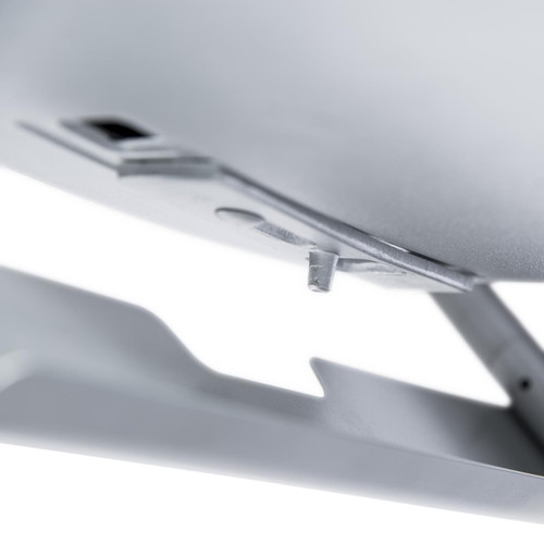 PK Grills The Original PKTX Grill & Smoker - Classic Silver, close-up of the sleek silver metal surface and detailed parts of the grill and smoker.
