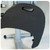 PK Grills The PK360 Grill & Smoker - Classic Silver, close-up of the black side shelf of the outdoor grill and smoker.