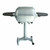 PK Grills The PK360 Grill & Smoker - Classic Silver, a portable silver charcoal grill and smoker with side tables and adjustable height on a wheeled stand.