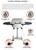 PK Grills The PK360 Grill & Smoker - Classic Silver, front view of the silver charcoal grill with black side tables and adjustable twin cylinder air intake system.