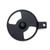 PK300AF Replacement Radial Vents, black plastic vent with open slats and mounting tab for HVAC systems.