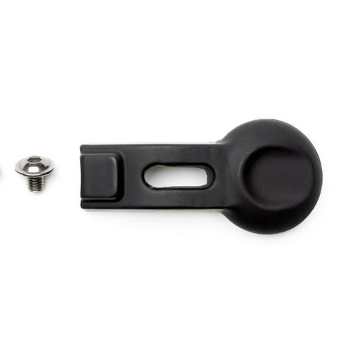 PK300AF Replacement Radial Vents, black plastic vent with mounting screw for HVAC or ventilation system.
