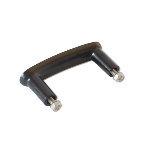 The Original PK Handle, black metal handle with two bolts for securing.